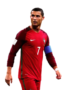 Cristiano Ronaldo in Red Jersey PNG