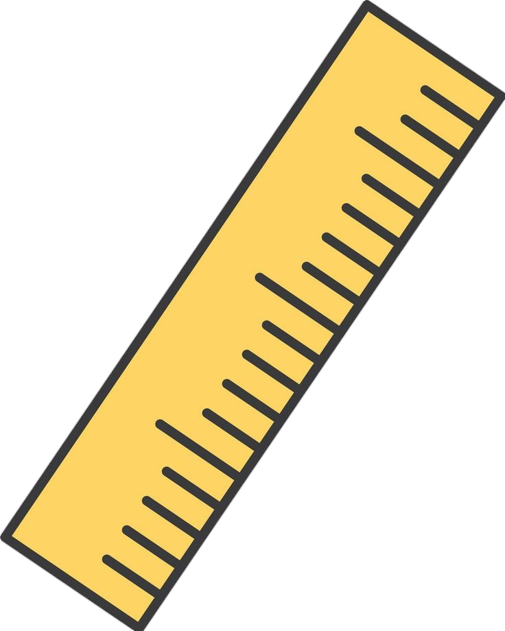 Yellow Ruler vector Png