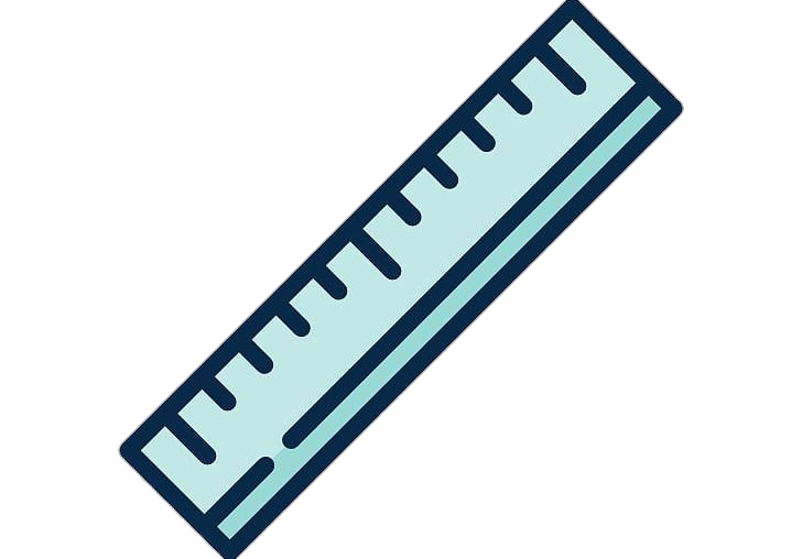 Blue Ruler vector Png