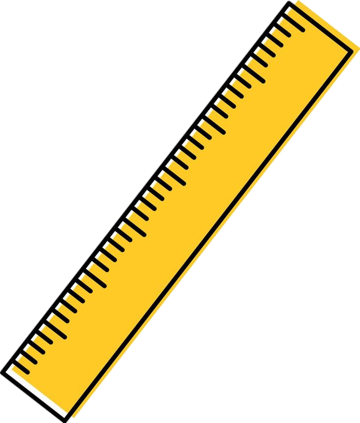 Yellow Ruler vector Png