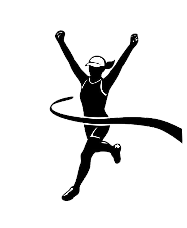 Marathon Running Girl Logo Png