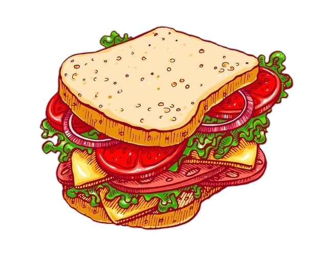 Drawing Original Anime Food Fast Food Beef Cheeseburger PNG Images | PSD  Free Download - Pikbest