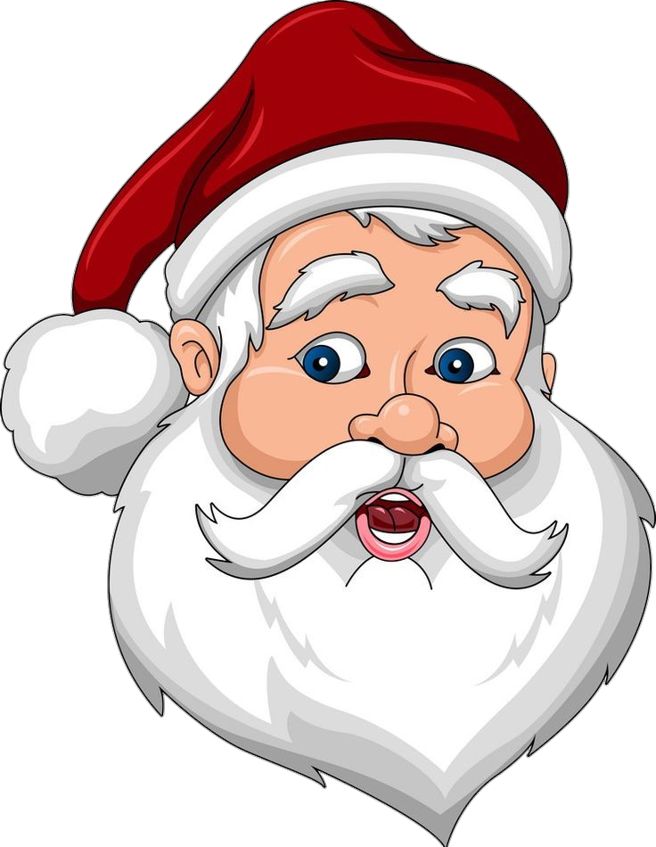Santa Claus Face illustration Png