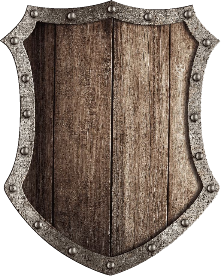 Wooden Design Shield Png