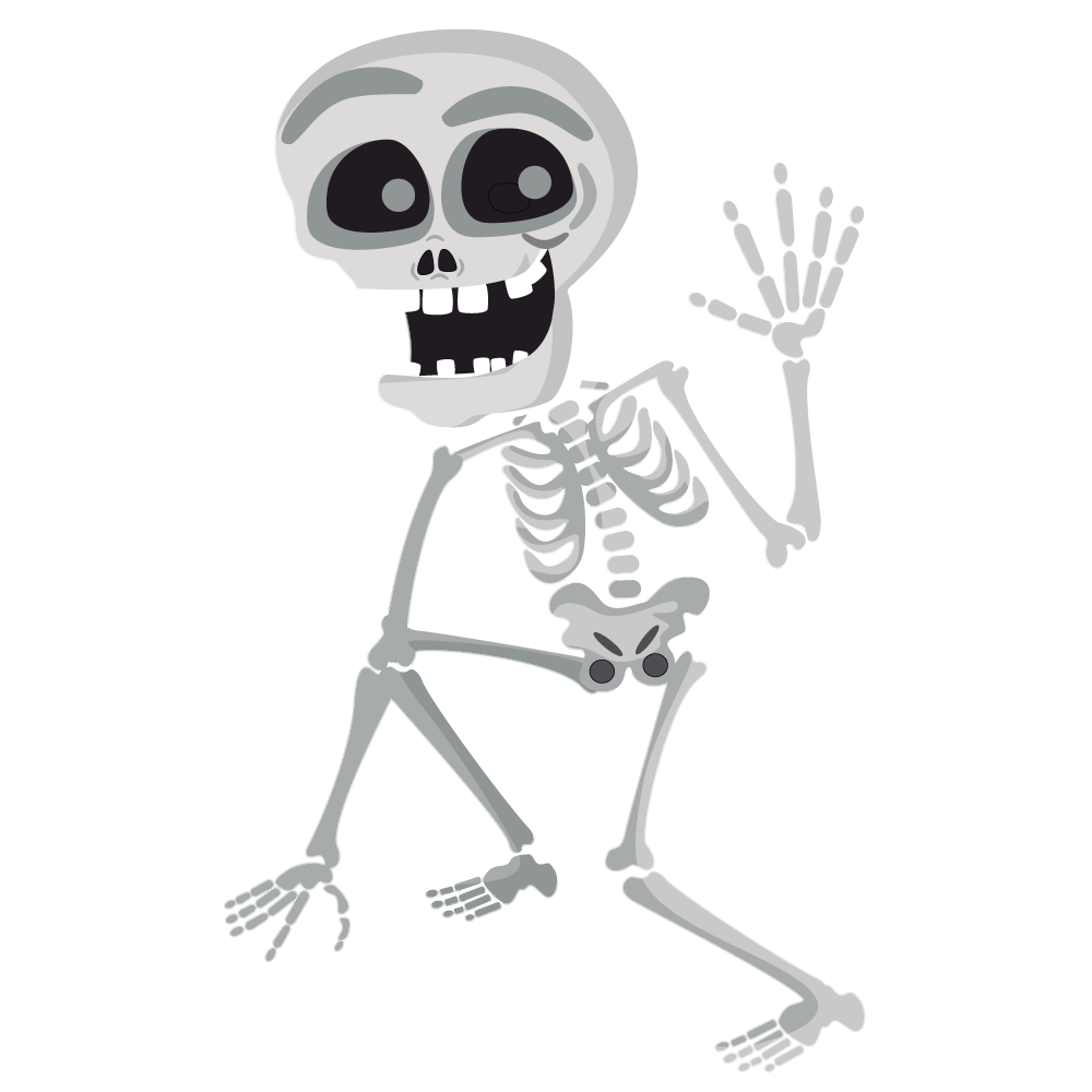 Funny Human Skeleton clipart Png