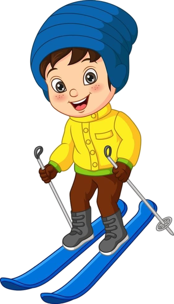 Skiing Boy Clipart Png