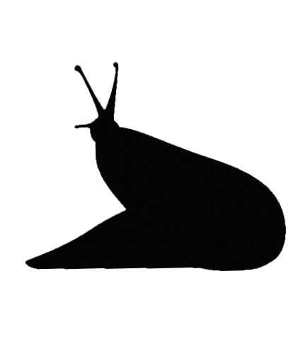 Black Slug Silhouette PNG