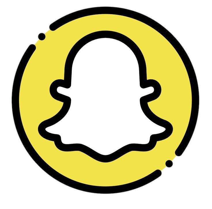 Circular Snapchat Logo Vector Png