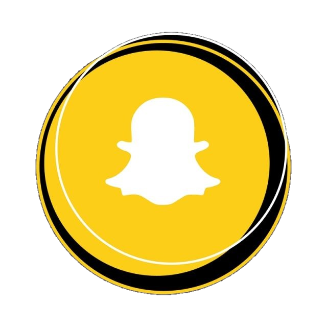 Circular Snapchat Logo Vector Png