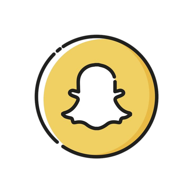 Circular Snapchat Logo Icon Png