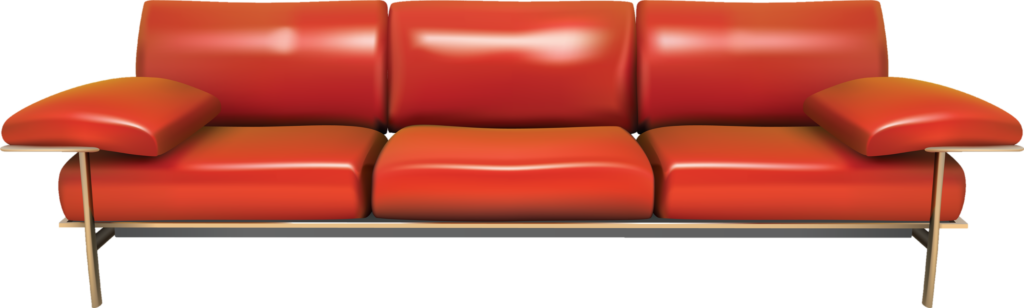 Red Sofa Vector Png