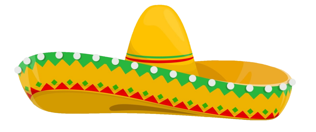 Mexican Sombrero hat clipart PNG