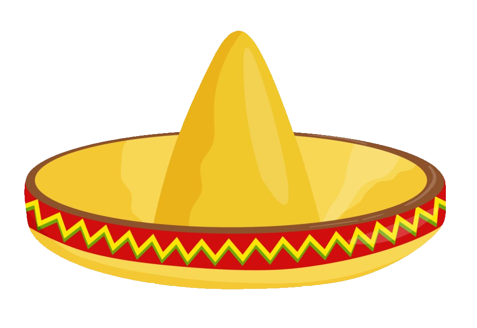 Mexican Sombrero hat clipart PNG