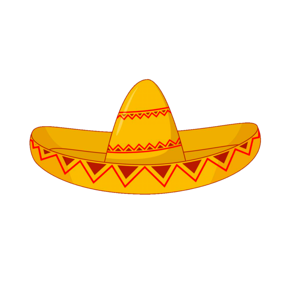 Mexican Sombrero clipart PNG