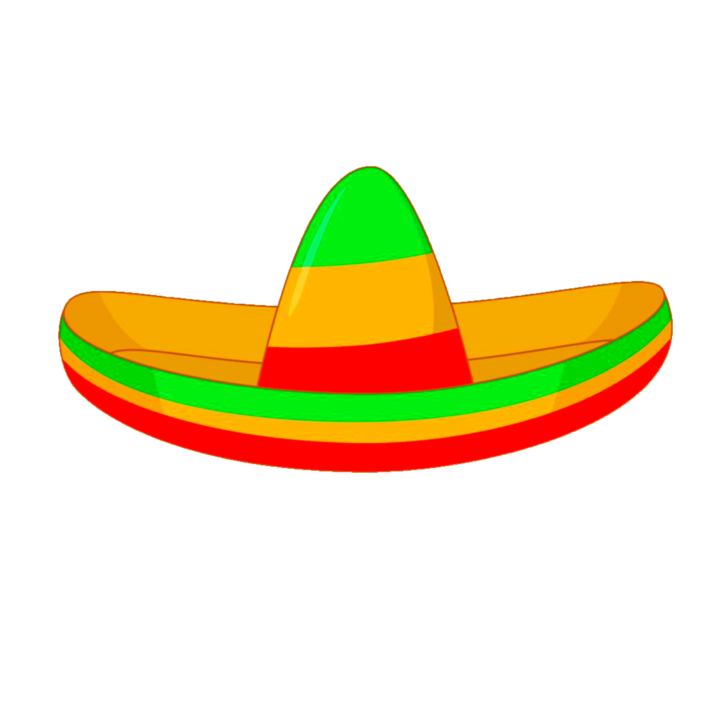 Colorful Sombrero hat PNG