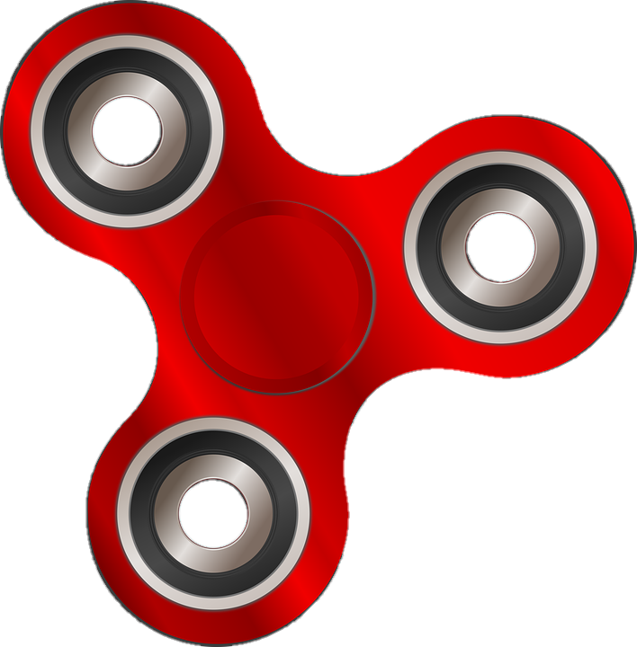 Red Fidget Spinner Clipart Png