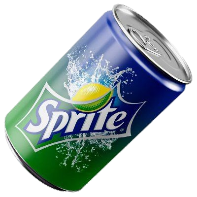 Transparent Sprite Drink can png 