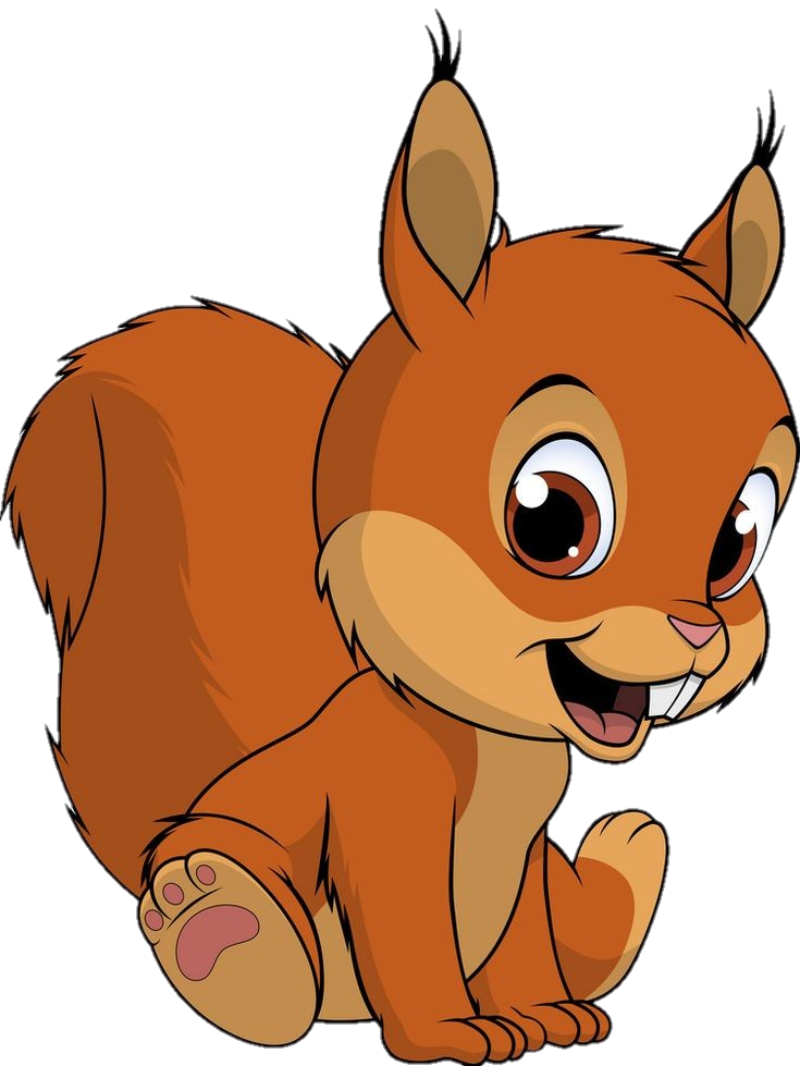 Happy Squirrel clipart png 