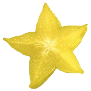 Star Fruit Sliced Png