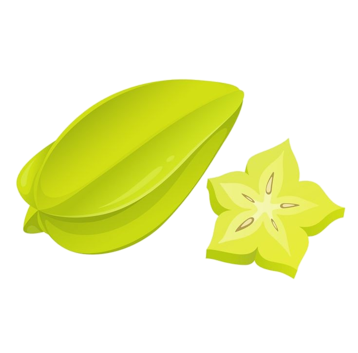 Star Fruit Vector Png