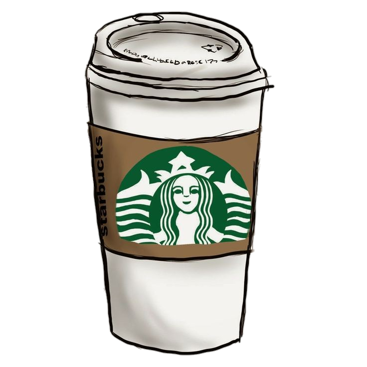 Starbucks Coffee Cup Drawing Png