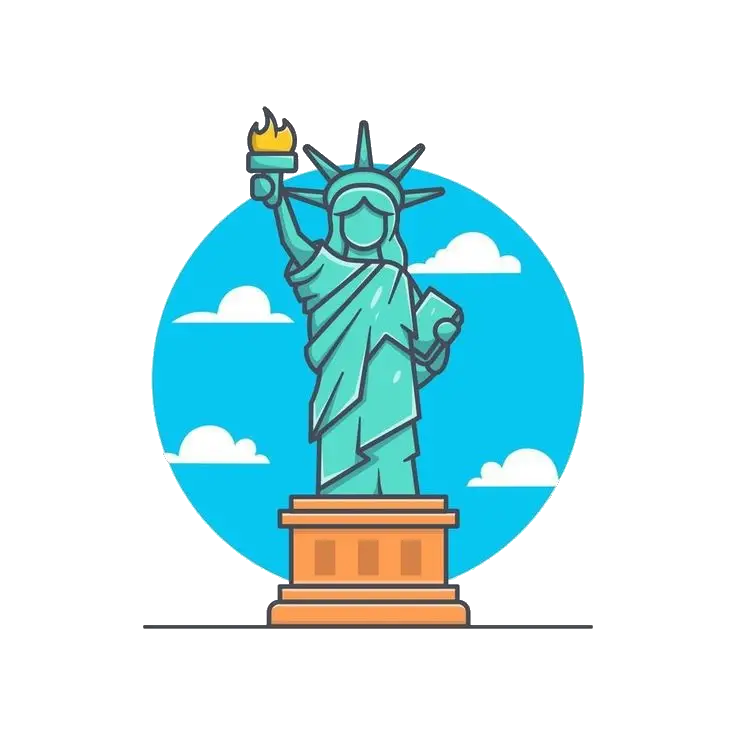 Statue of Liberty Logo icon Png