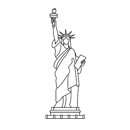 Statue of Liberty Outline Png