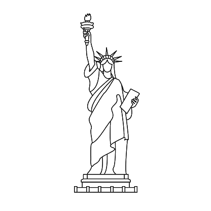 Statue of Liberty Outline Png