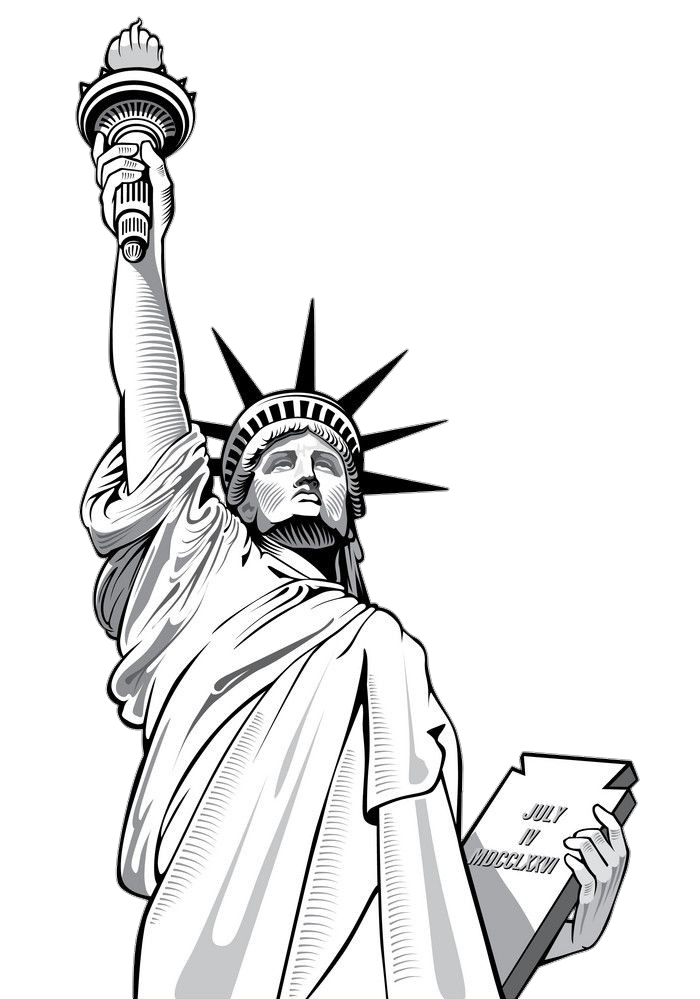 July 4th Statue of Liberty Png