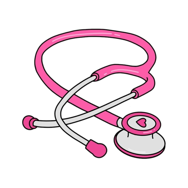 Pink Stethoscope clipart Png