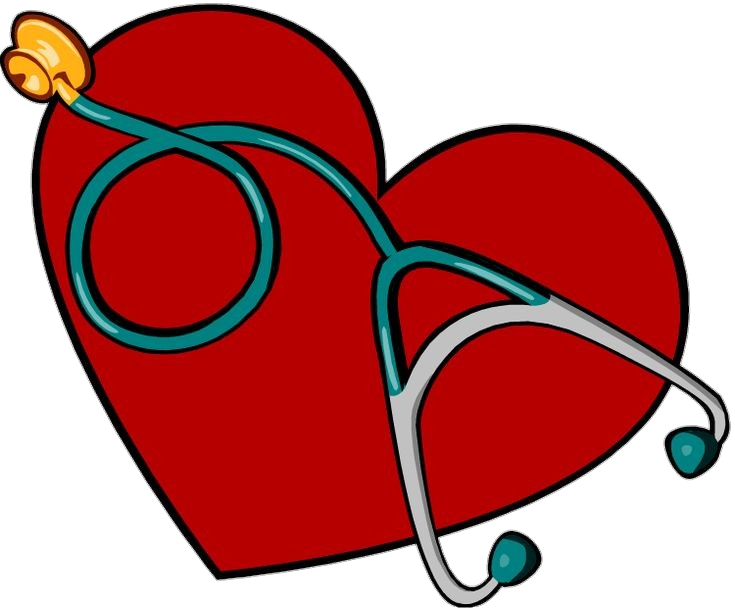 Red Heart Stethoscope clipart Png