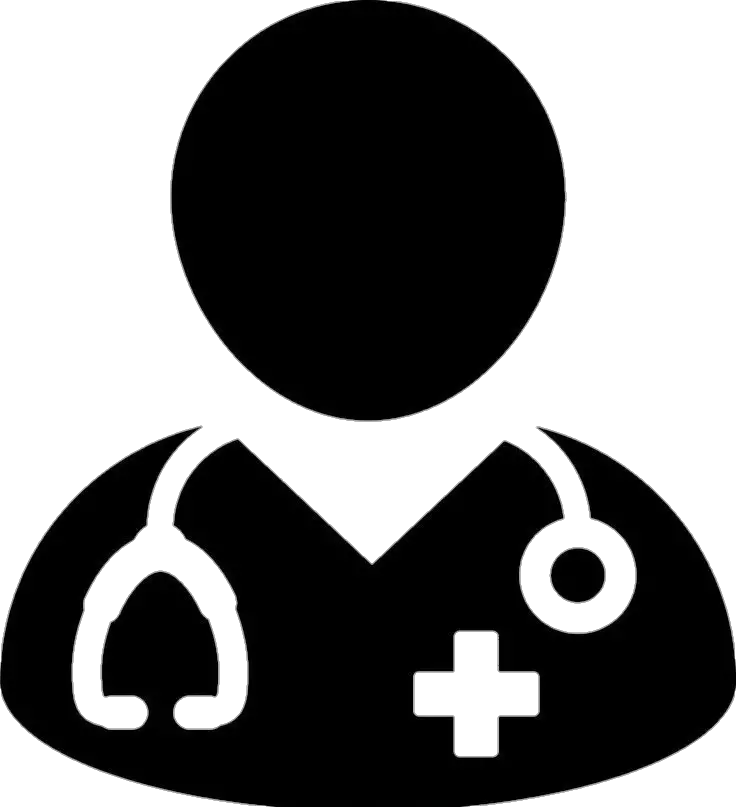 Medical Stethoscope Holding Person vector Icon Png