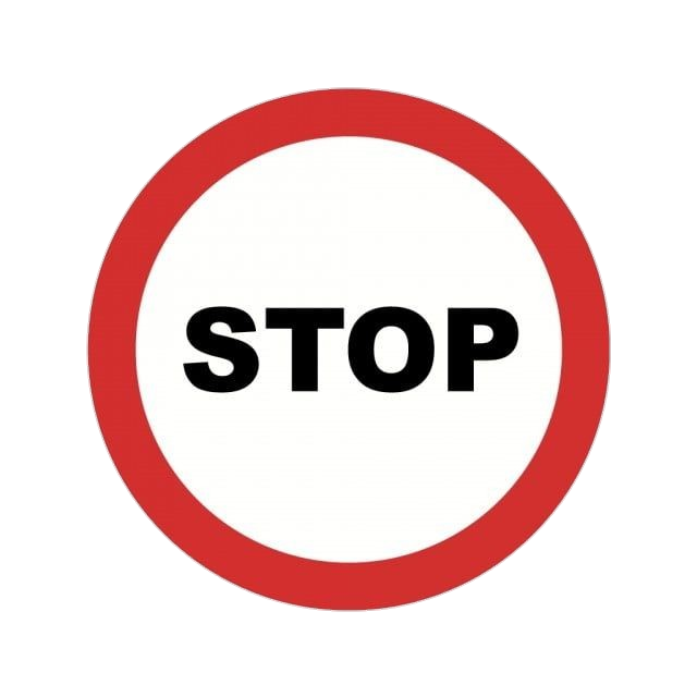 Round Stop Sign Png