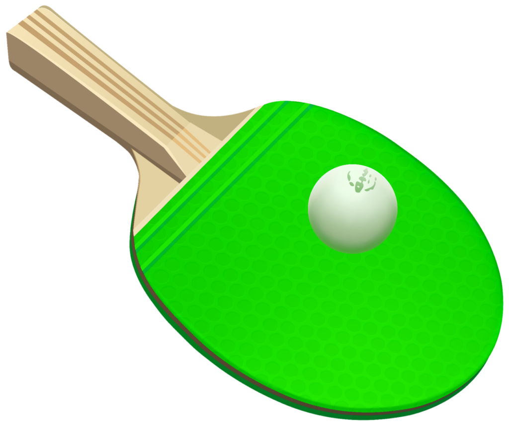 Table Tennis Racket ball Png