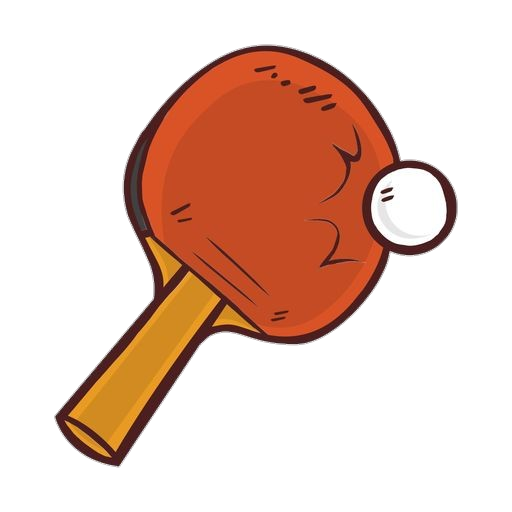 Table Tennis Racket and Ball clipart Png