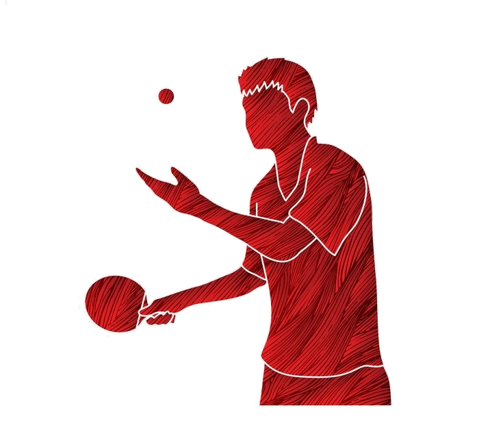 Table Tennis Player Vector Png