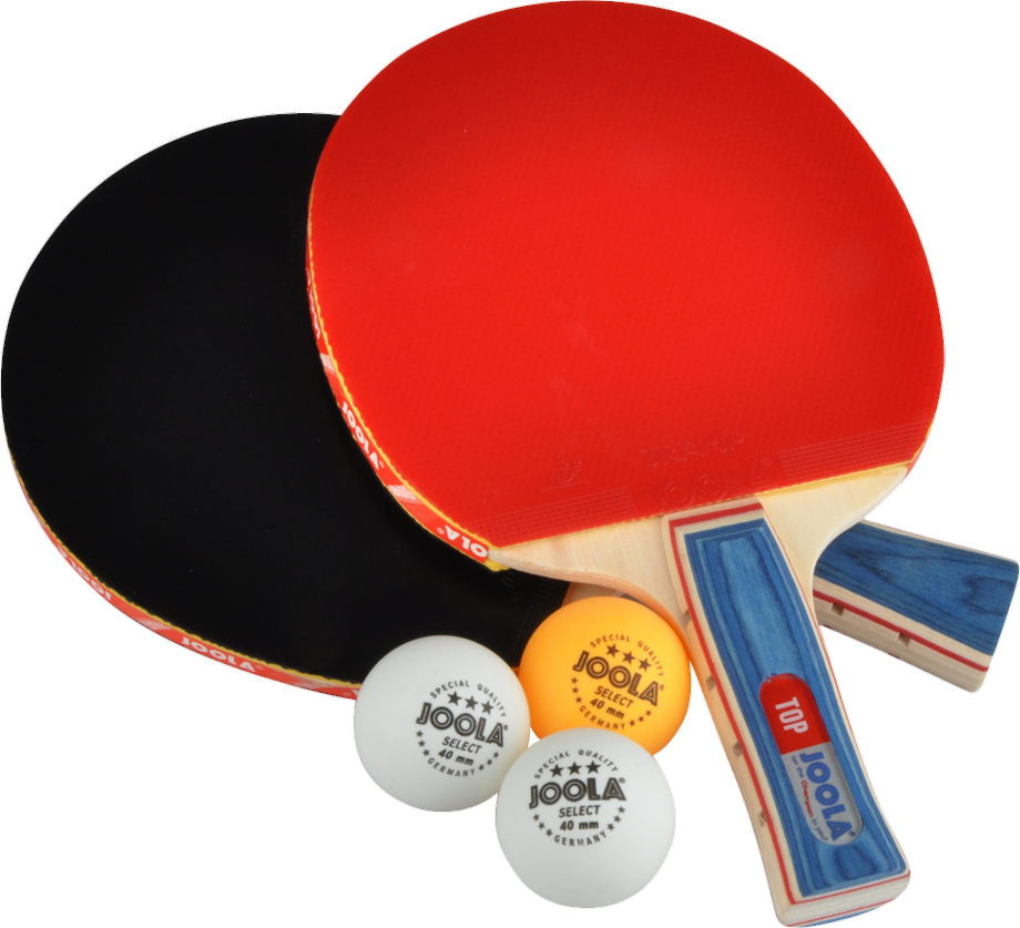Table Tennis Racket and balls Png