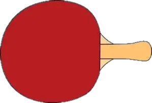 Table Tennis Red Racket vector Png