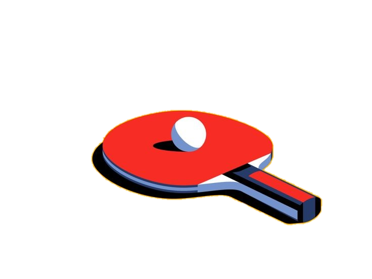 Table Tennis Animated racket and ball Png
