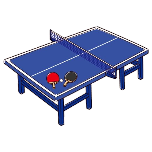 Table Tennis Blue Table Background Png