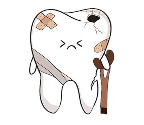 Damage Teeth Clipart Png