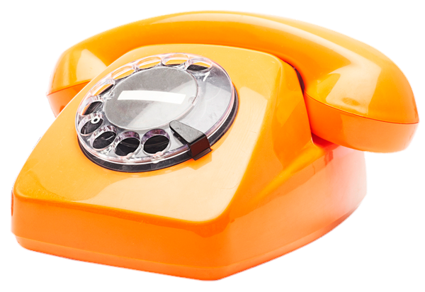 Orange Telephone PNG