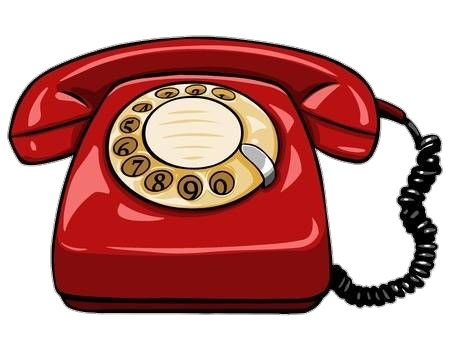 Red Telephone Clipart PNG
