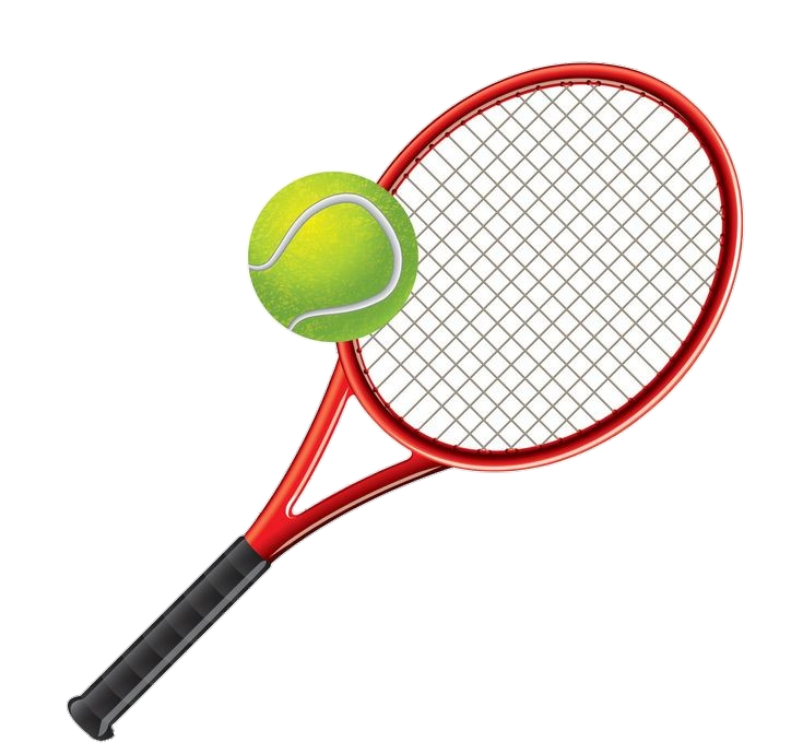 Tennis Racket and Ball Vector Png