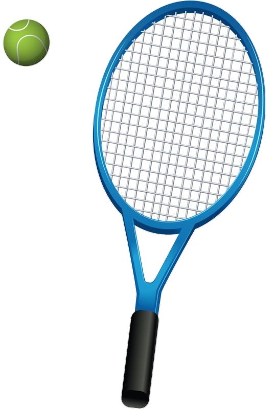 Animated Tennis Racket and Ball Png