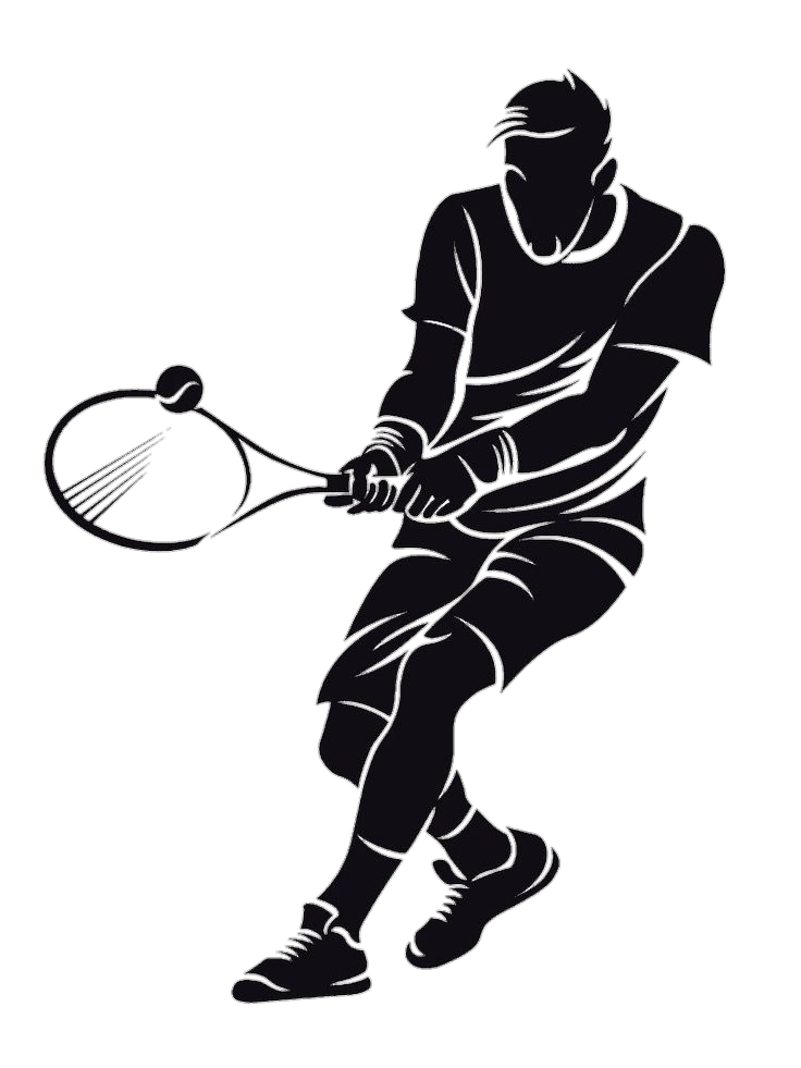 Tennis player silhouette Png