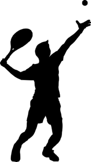 Tennis player silhouette Png