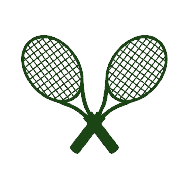 Green Tennis rackets Png