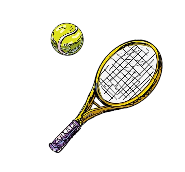 Tennis Racket and Ball clipart Png