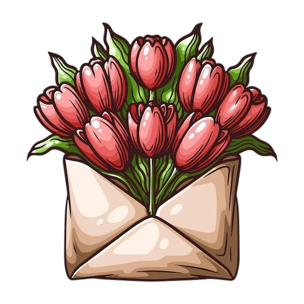 Tulip Flower Gift clipart Png